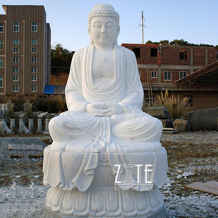 naturale in pietra solida grande marmo a digiuno statua di buddha per la  vendita