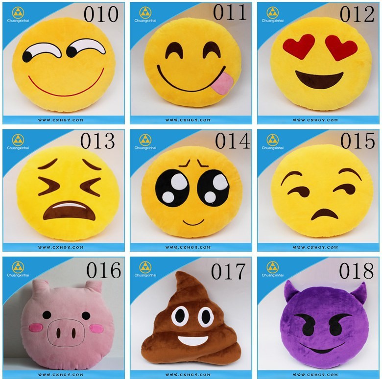 2015 Best Selling High Quality Pink Pig Emoji Plush Emoji Pillow Buy Emoji Stuffed Plush Soft