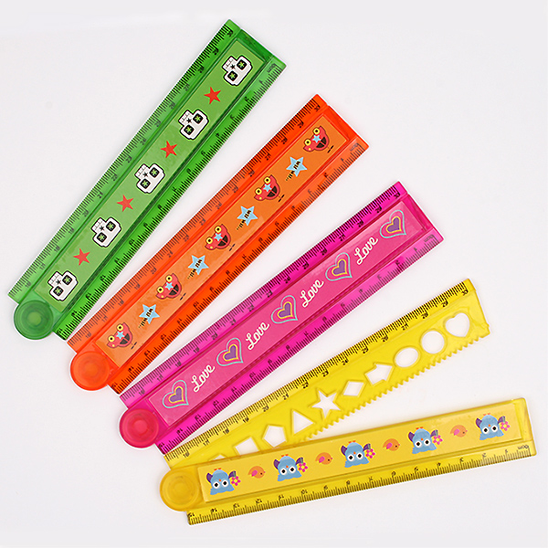 Interwell La129 Custom 30cm Kids Cute Plastic Folding Ruler Buy Kids