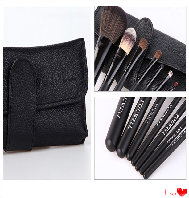 プロの天然の動物の毛7pcs/set4色化粧品メイクアップブラシセット女性のための 問屋・仕入れ・卸・卸売り