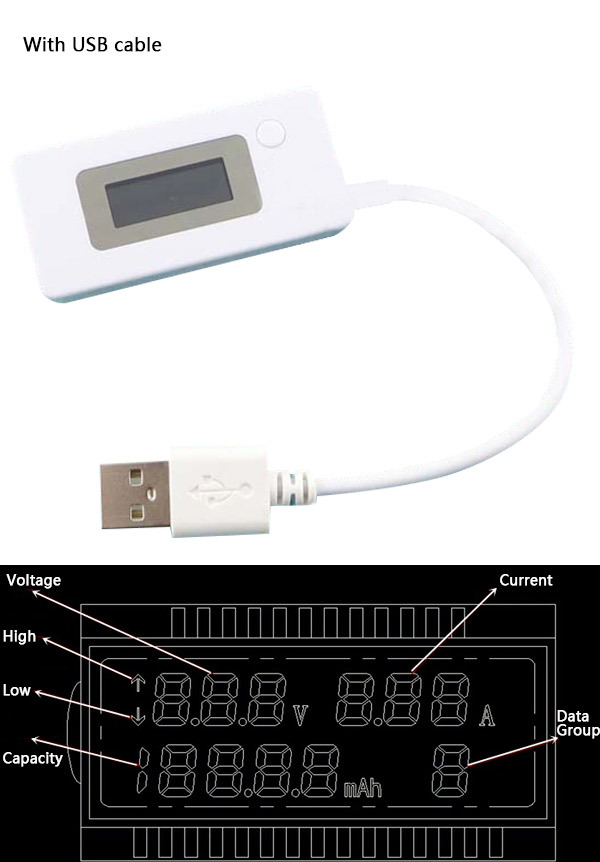 lcdディスプレイusb充電器のための電圧・電流テスター仕入れ・メーカー・工場