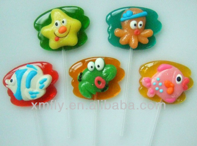 Animal shape Pig/Hellokitty/Pig/Bear Custom Gummy Lollipop Candy