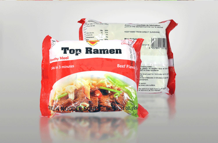 Supplier quick cooking instant noodles in bag with PRIVATE LABEL