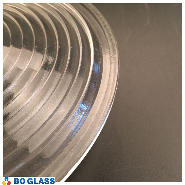 Wholesale diameter 125mm pressed borosilicate glass fresnel lens for stage lighting