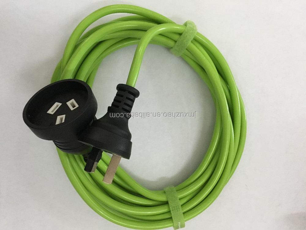 Saa Approve Australian Three Pin Plug With Extension Socket 3m Wire Length For 220v Male Female