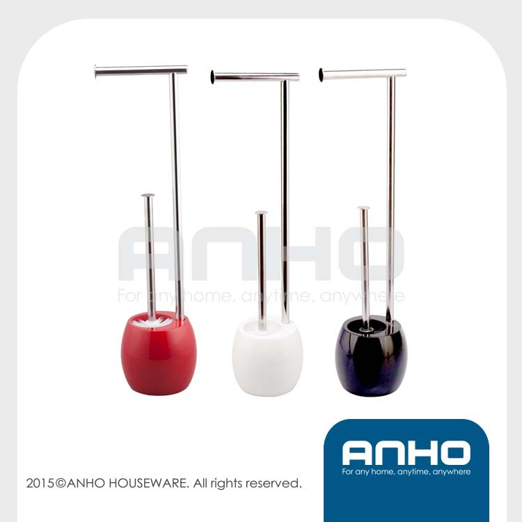 Anho特許ポリレジン+ステンレス製のトイレブラシホルダーと紙ロール、 foor- スタンディング、 の浴室の付属品仕入れ・メーカー・工場