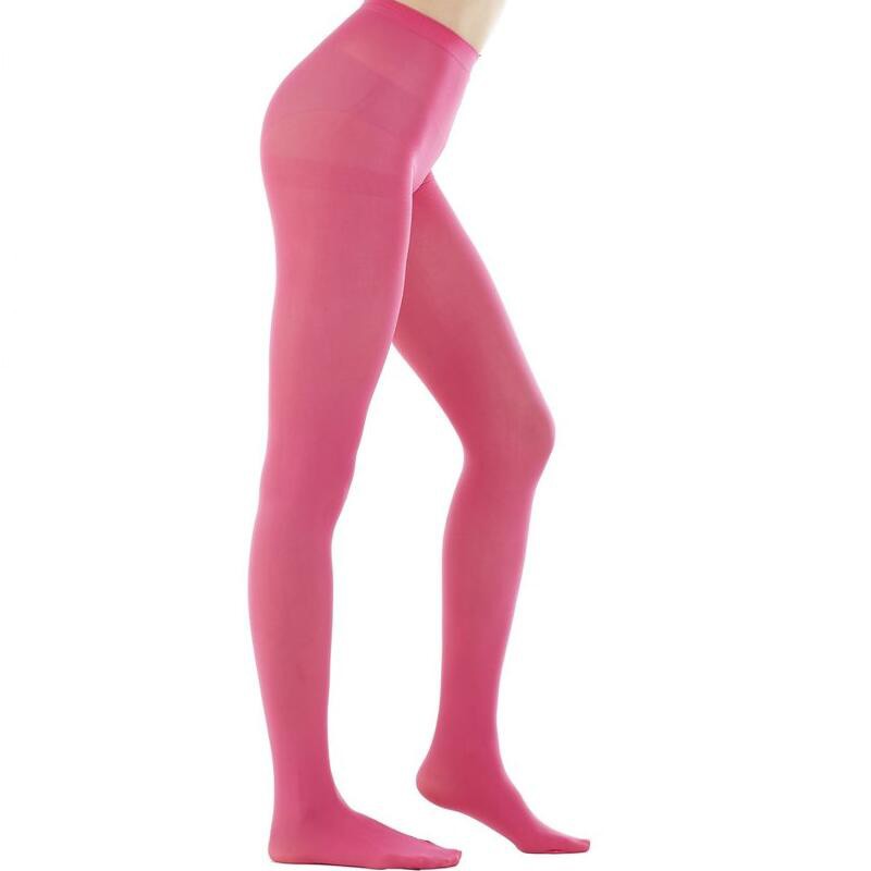 Ladies Tights Wholesale Nylon 80d Opaque Solid Color Footed Tights