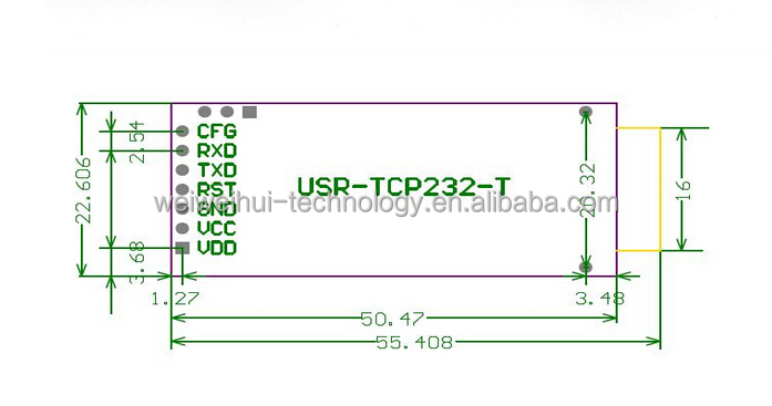 Lanモジュールttlまでwwh-rj45/ethernettcp/iprs232シリアルサーバモジュールuartへ問屋・仕入れ・卸・卸売り
