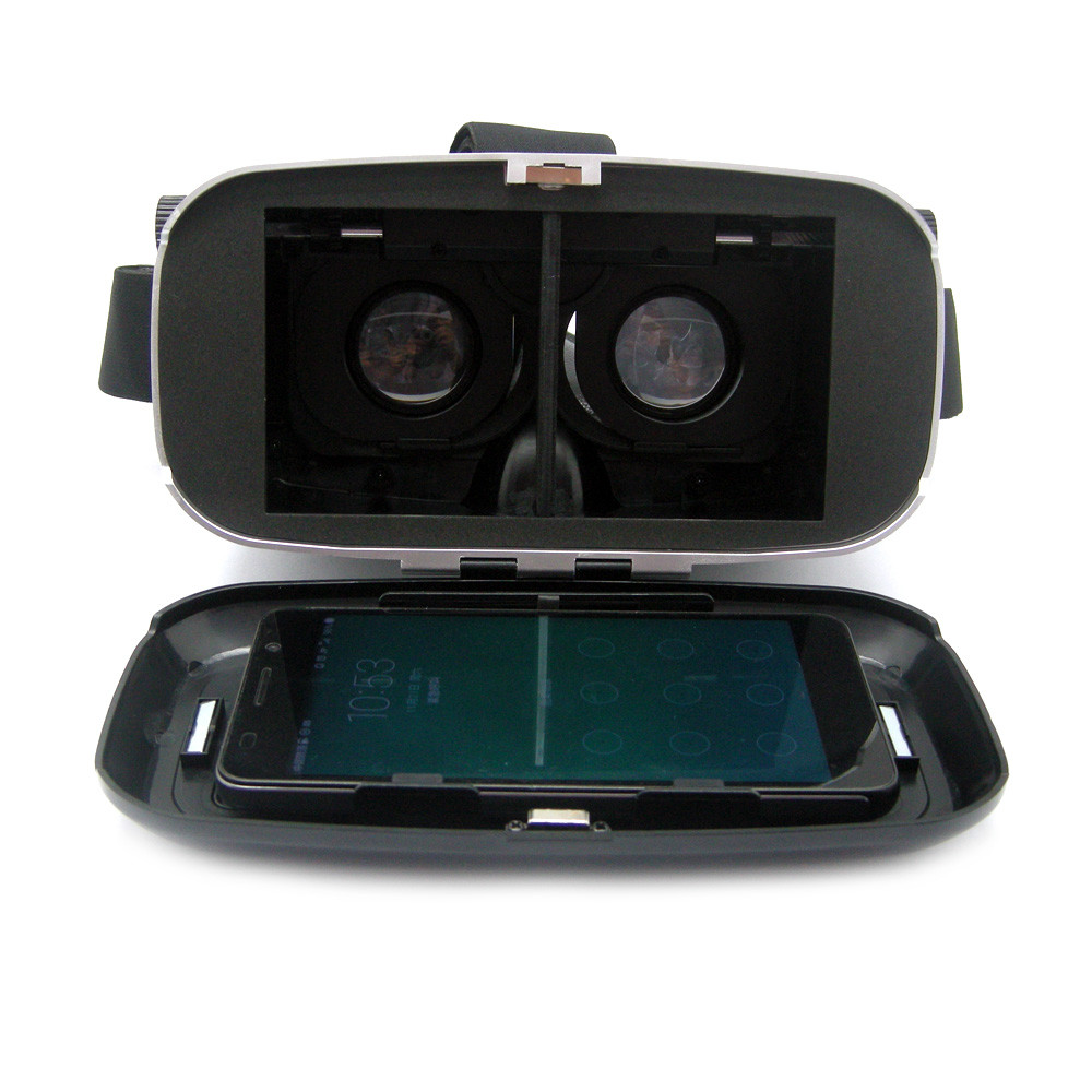 柔軟なヘッドセットvr仮想現実imax3dgoogleビデオグラス段ボールプラスチック製の黒い3d映画にゲーム4から6インチiphone仕入れ・メーカー・工場