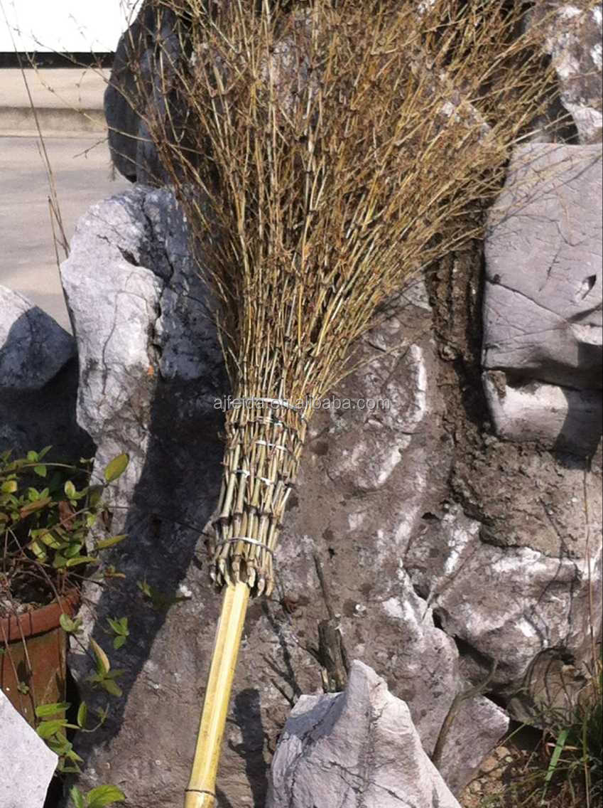 grass bamboo broom