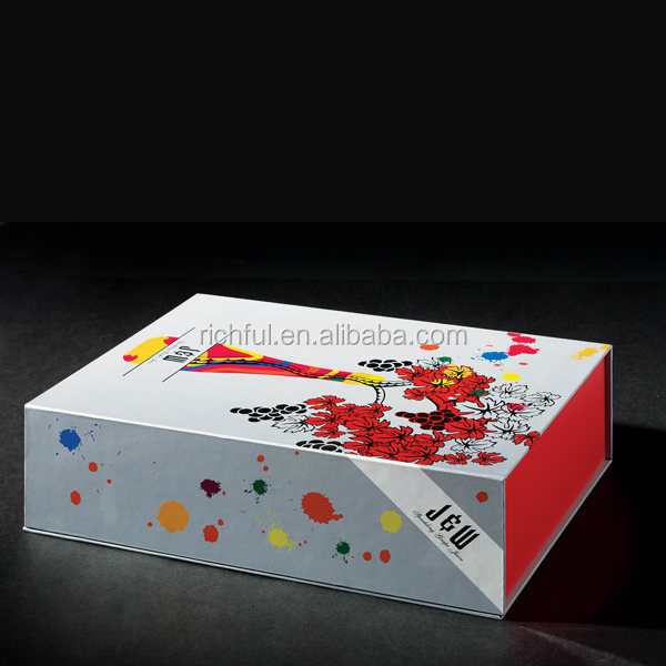 Decorative Square Paper Mooncake Packaging Red Wine Box Offset Printing