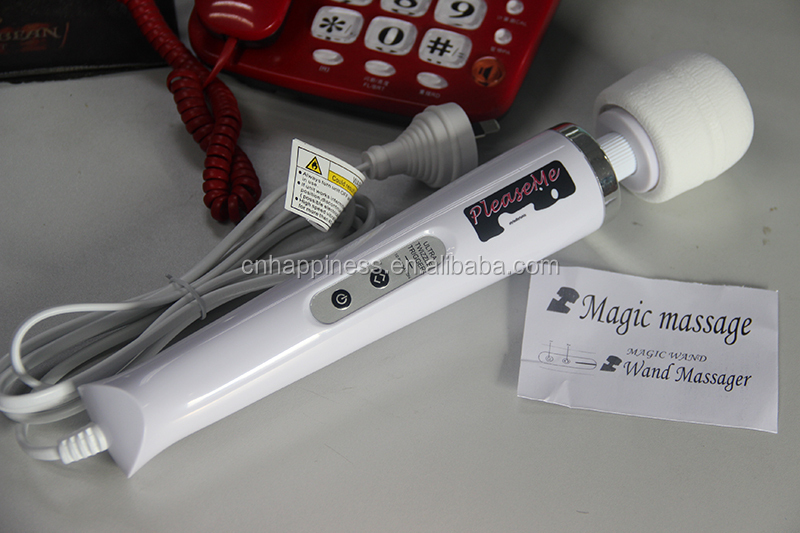 中国工場卸売白黒紫色のusbコードレス充電式電動魔法の杖マッサージ器問屋・仕入れ・卸・卸売り