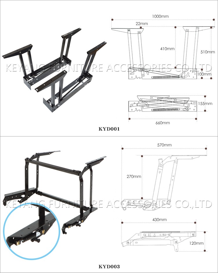 高品質家具部品延長テーブル機構折りたたみテーブル機構で春仕入れ・メーカー・工場
