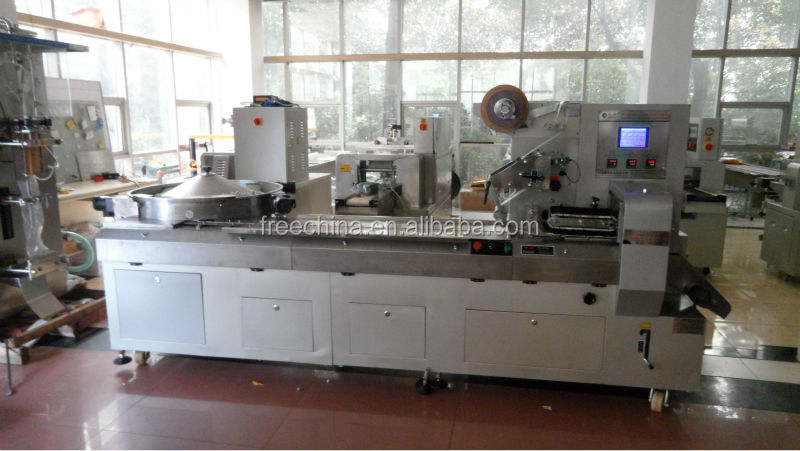 Square chocolate wrapping machines/Automatic chocolate bar wrapping machine