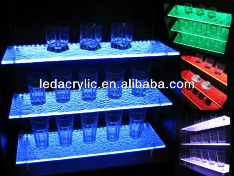 Lighted Acrylic Floating Wall Shelves For Decoration Buy Acrylic Floating Wall Shelves,Lighted
