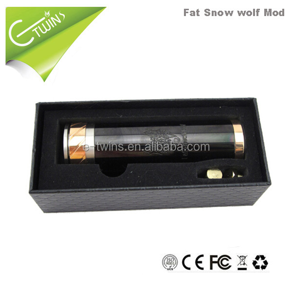 Newest design 26650 mod the fat snow wolf clone mechanical mod
