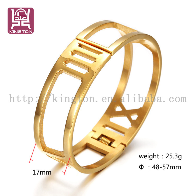 fashion 24k white gold bangles dubai jewelry