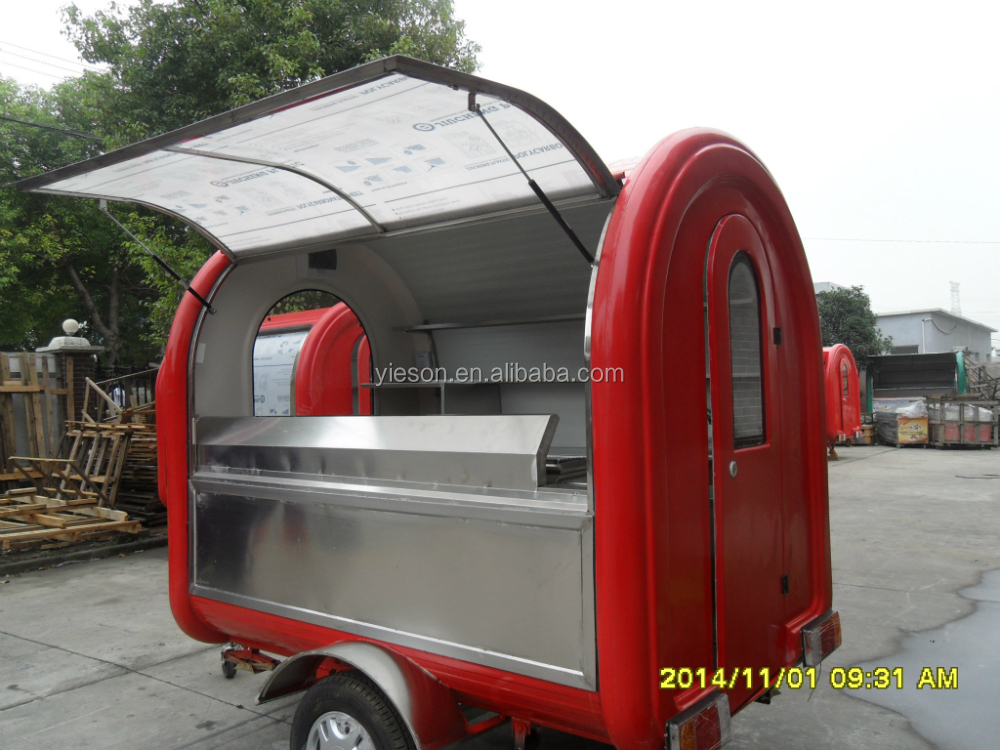 best quality crepe food kiosk crepe mobile kiosk carts