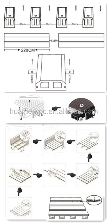Widely Used High Quality WPC Decking Floor/WPC Board/Floor