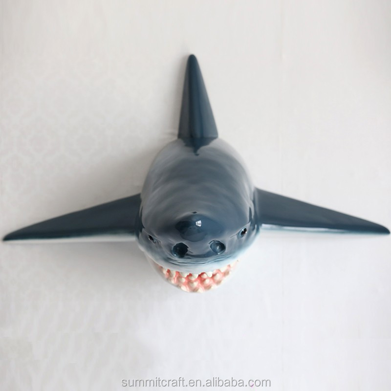 resin shark sculpture