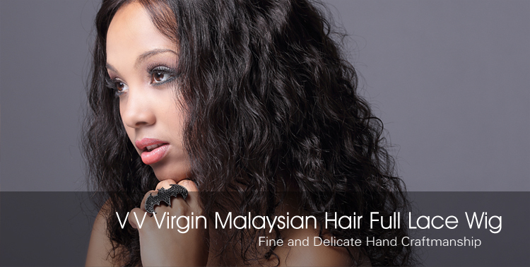結合された完全な手のalibabaエクスプレス2015自然黒い色の性質未処理の毛のねじれたまっすぐマレーシアのバージン毛のレースのかつら 問屋・仕入れ・卸・卸売り