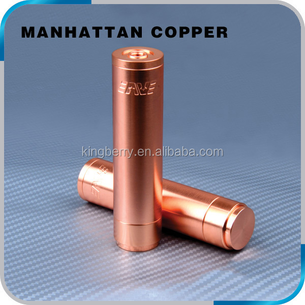 2014 new mechanical mod copper manhattan mod clone 1:1 manhattan mod high quality from kingberry