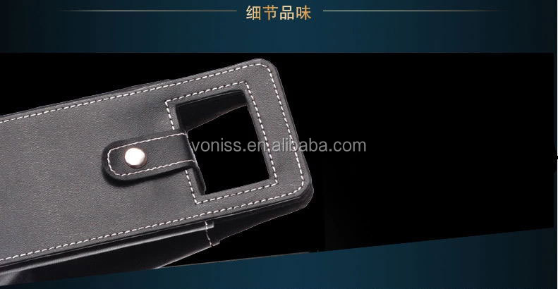 ホットな新製品2016黒ワインボックスpuレザーギフトボックスシングルボトルワインボックス仕入れ・メーカー・工場