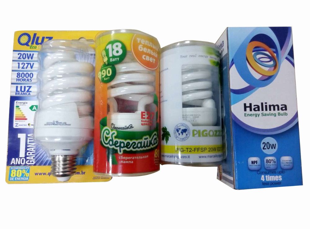 クイックスタート国際照明器具の天井半分スパイラル省エネ電球26ワット中国から輸入仕入れ・メーカー・工場