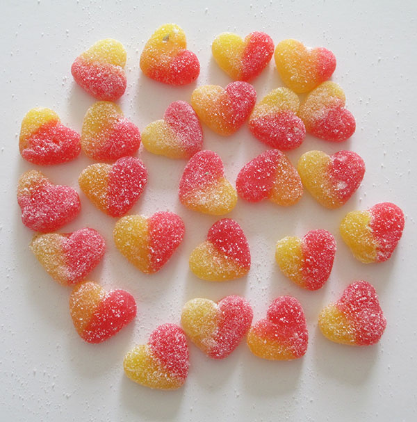Soft Jelly Fruit Slices,Orange Slices Candy with Sugar Coated Flavour