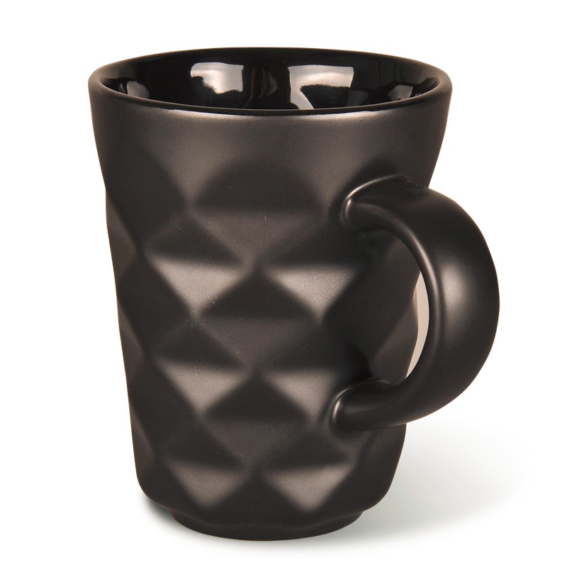 Fda Grade Ecofriendly 300ml Black Unglazed Ceramic Mug Buy Ceramic