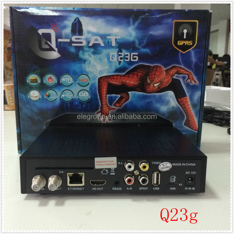 最新2014年qsatq23gmpeg4株にフルhd1年間無償dstvデコーダのためのgprsq-satq23g( 工場出荷価格)問屋・仕入れ・卸・卸売り