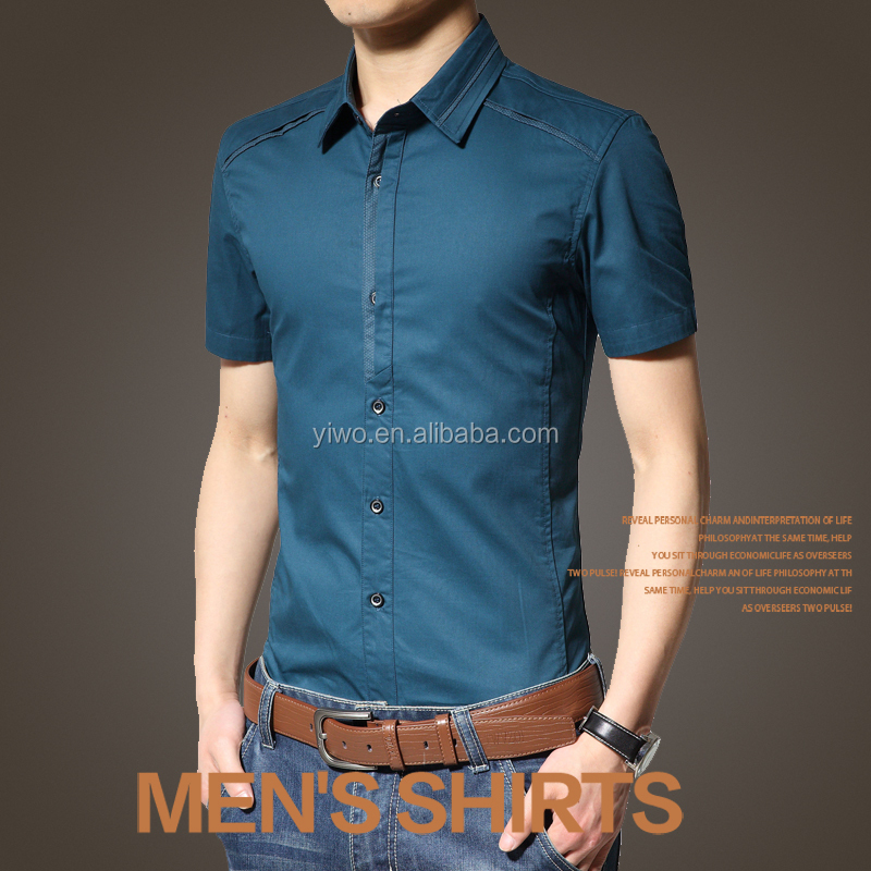 の男性スリムフィットコットンシャツメンズドレスシャツメーカーの新しいモデルの男性のシャツ仕入れ・メーカー・工場