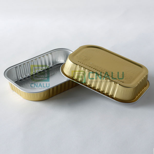 Sealable and Retortable Aluminium Foil Container with Lid