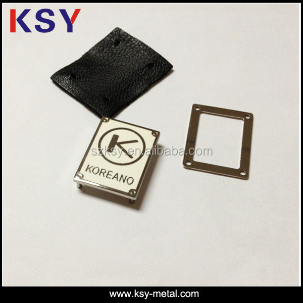 工場出荷時の価格ブラシをかけられた抗- 真鍮ハンドバッグロゴは金属板、 メタルロゴプレート、 金属板のロゴ仕入れ・メーカー・工場
