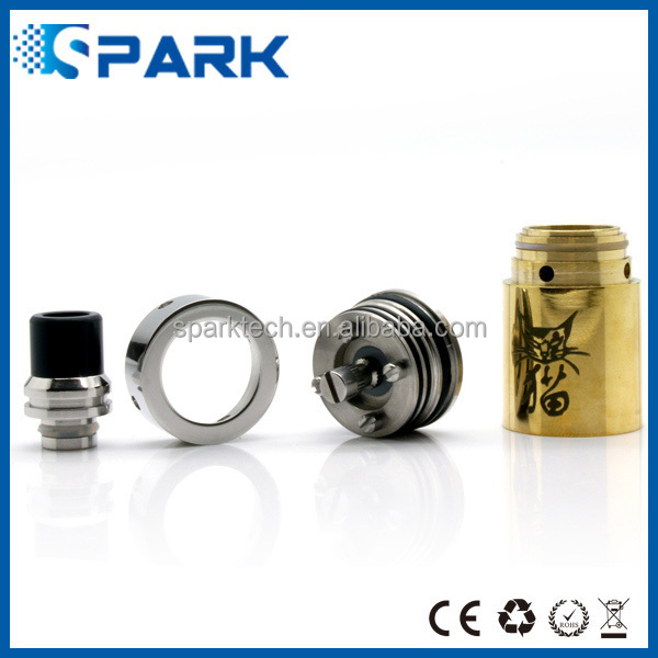2014 Newest high quality arrival Stainless Steel RDA Rebuildable cat atomizer with factory price wholesale