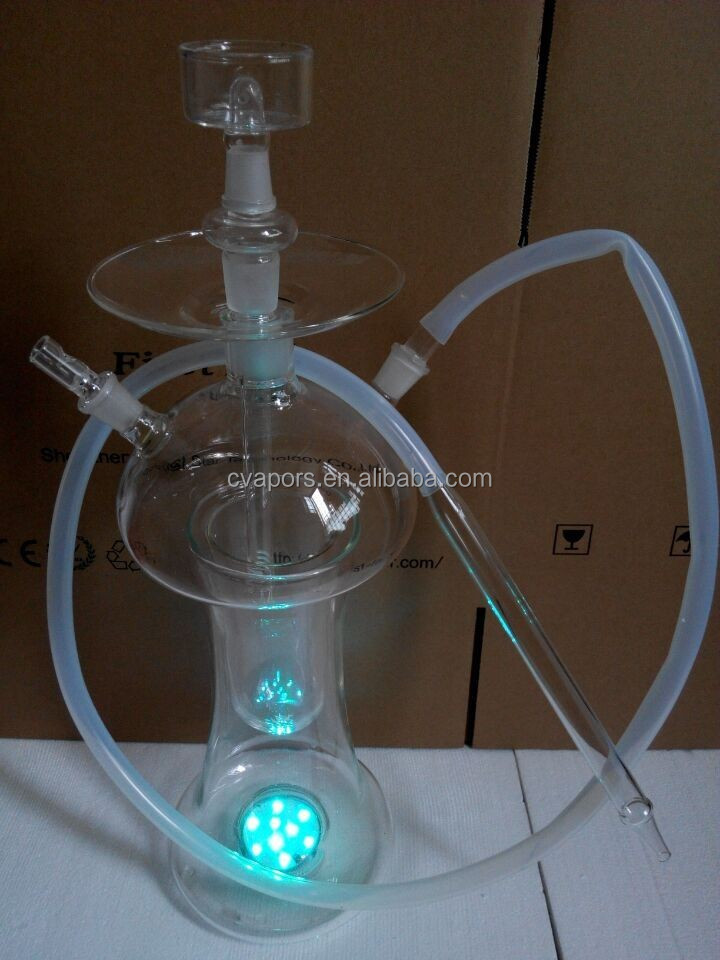 2015 new style glass shisha hookah , al fakher all glass shisha