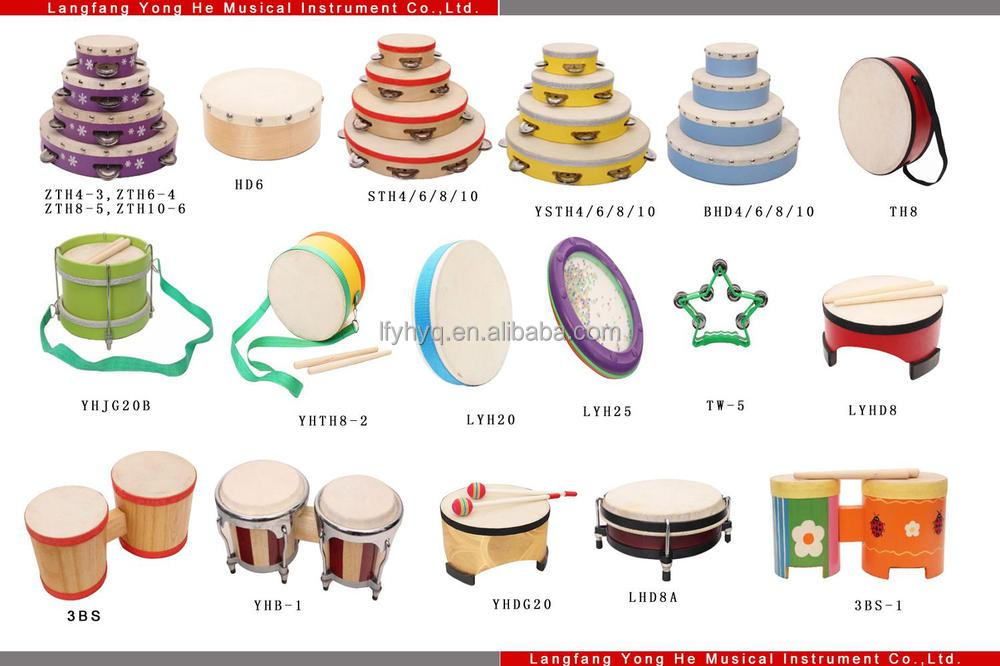 marching percussion drum set tambourine wooden tanning drums仕入れ・メーカー・工場