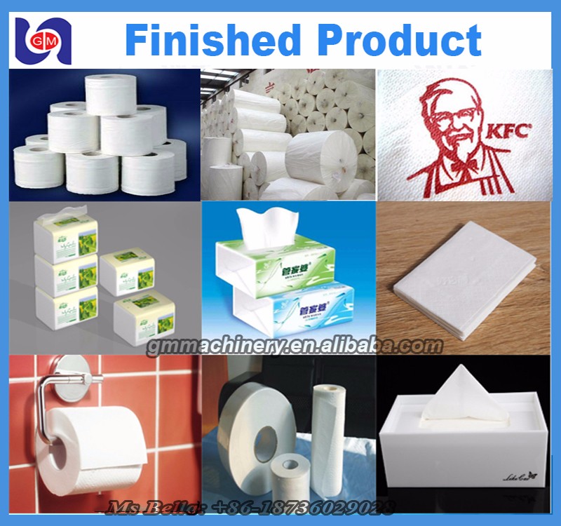 roll,tissue paper and paper napkin ---take recycled waste paper