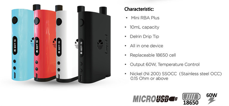 Kangertech First Temp Control Mod Nebox 60w Tc Starter Kit 100%