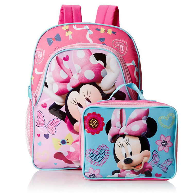 Durable 2015 Super Quality School Backpacks Cartoons for Girls