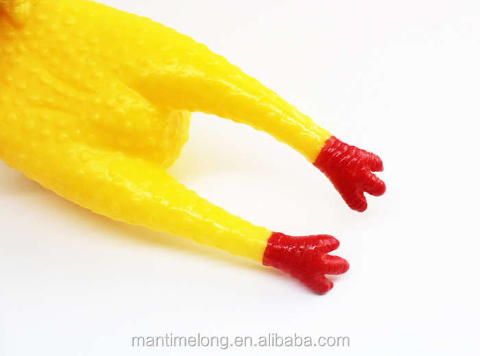 Gritando frango amarelo borracha squacking brinquedo de galinha novidade  durável borracha frango presente perfeito para crianças e cães - AliExpress