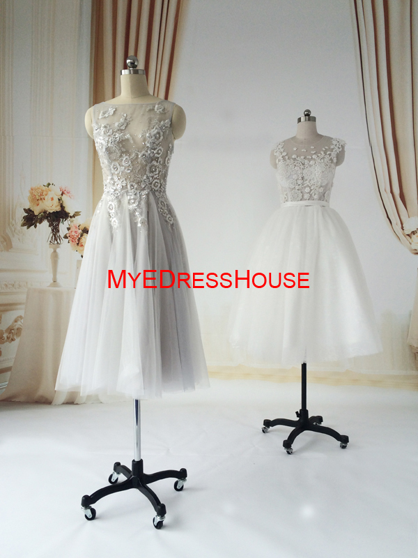 人気のあるmyedresshousemd15052015によってボートネックアップリケボディスチュール薄いドレスセクシーな膝丈のカクテルドレス仕入れ・メーカー・工場