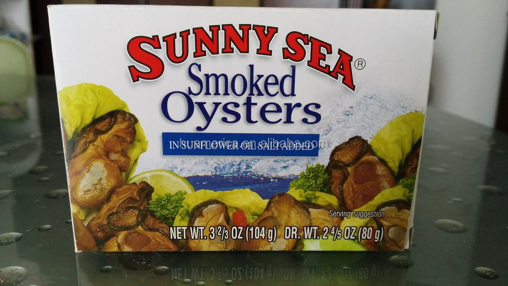 canned smoked oyster in oil