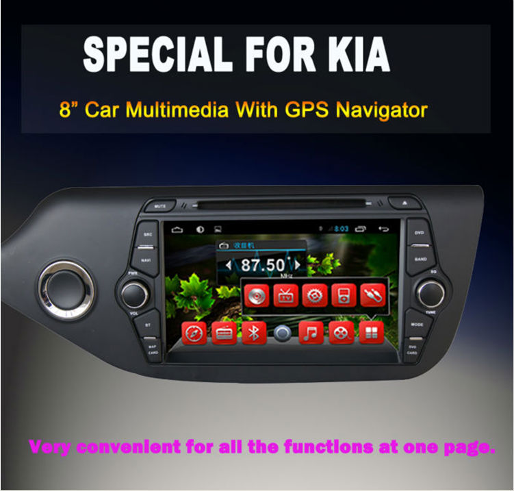 Car DVD with GPS navigation A9 dual-core CPU+1.6GHz Car DVD player+Android 4.2.2 system car dvd for KIA CEED 2014問屋・仕入れ・卸・卸売り
