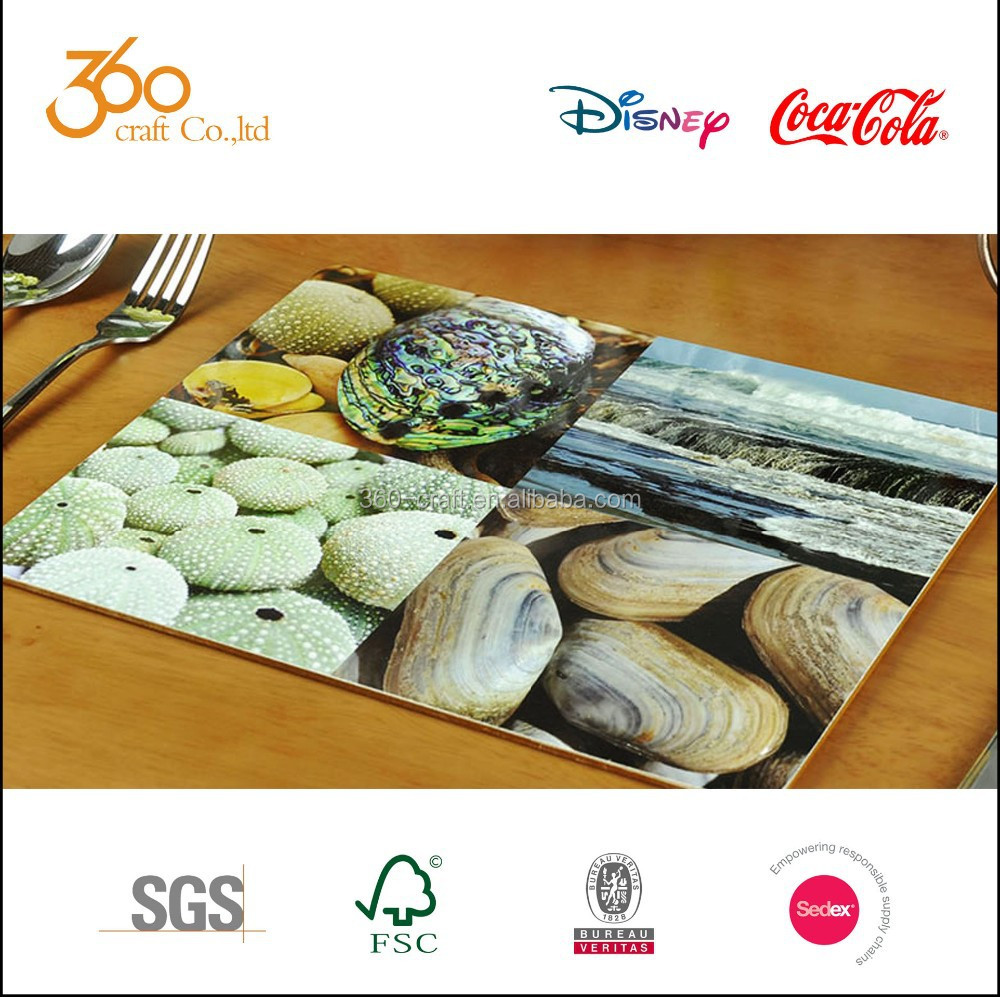 Hardboard Cork Backed Placemat,Table Placemat,Beach Scene Wood Placemat Buy Hardboard Cork