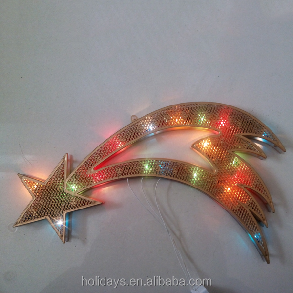 休日の装飾新しいクリスマスライトが星を吊り下げ仕入れ・メーカー・工場