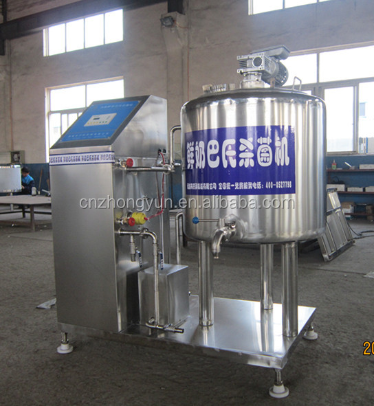 Milk pasteurization machine with Compressor cooling