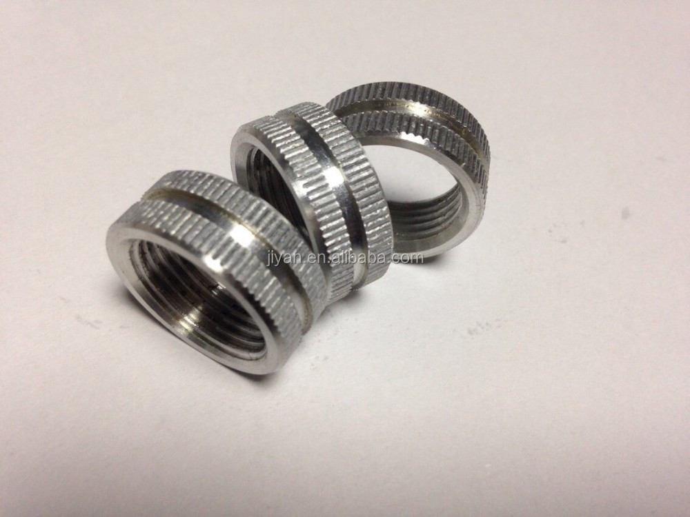 High Precision Custom Brass/aluminum Round Knurled Bushing Nut Bush