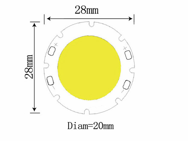 White Color Round Shape 7W Cob LED Downlight