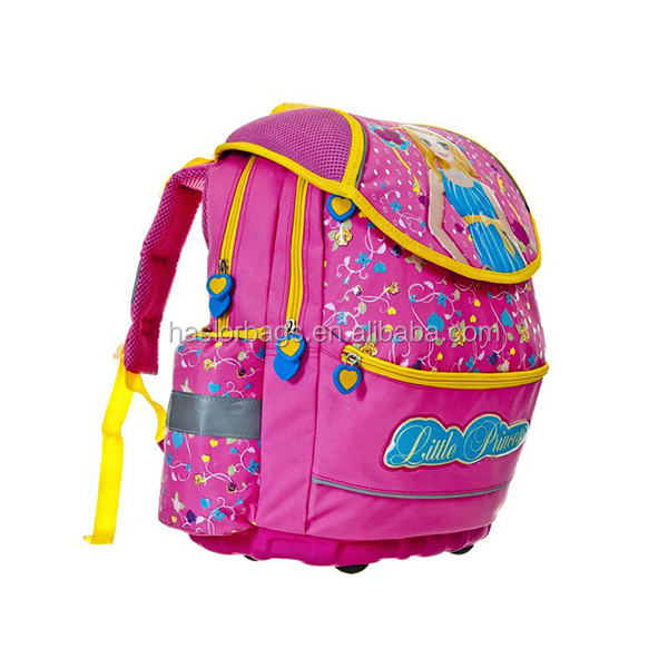 2015new design fashion 3D hard-shell school bag for girls